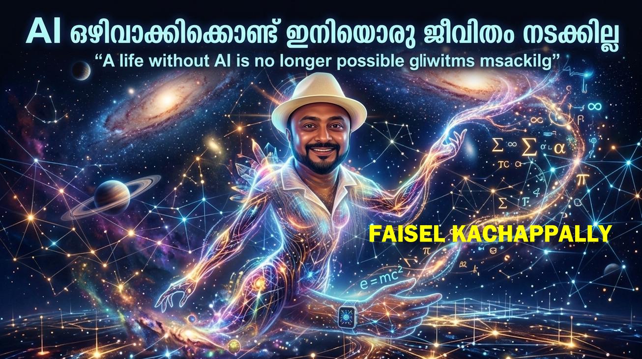 AI ഒഴിവാക്കിക്കൊണ്ട് ഇനിയൊരു ജീവിതം നടക്കില്ല – ഫൈസൽ കാച്ചപ്പള്ളി